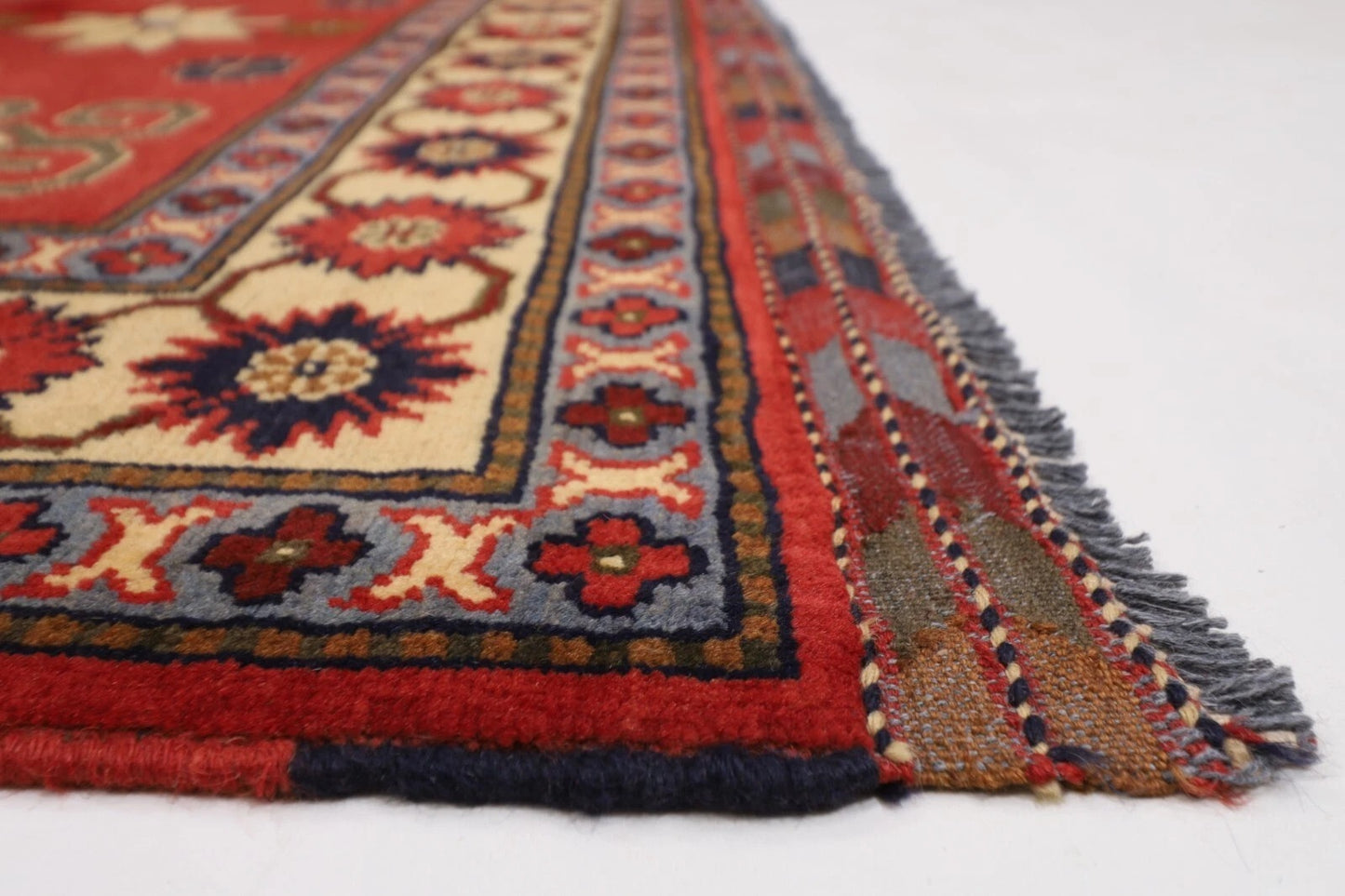 153 x 214 cm | Tribal Hand Knotted Veg Dye Wool Carpet