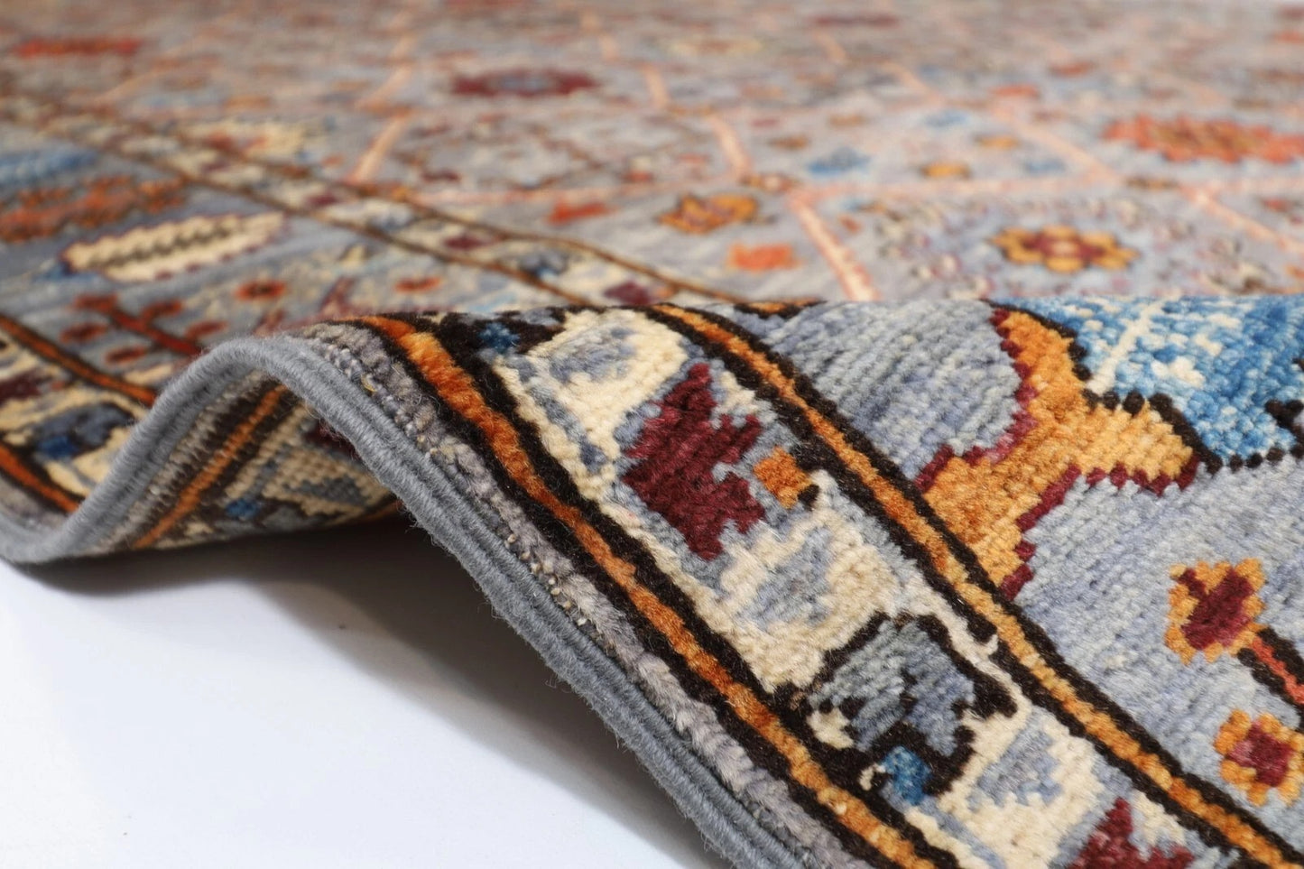158 x 244 cm | Aryana Afghan Tribal Hand Knotted Veg Dye Wool Carpet