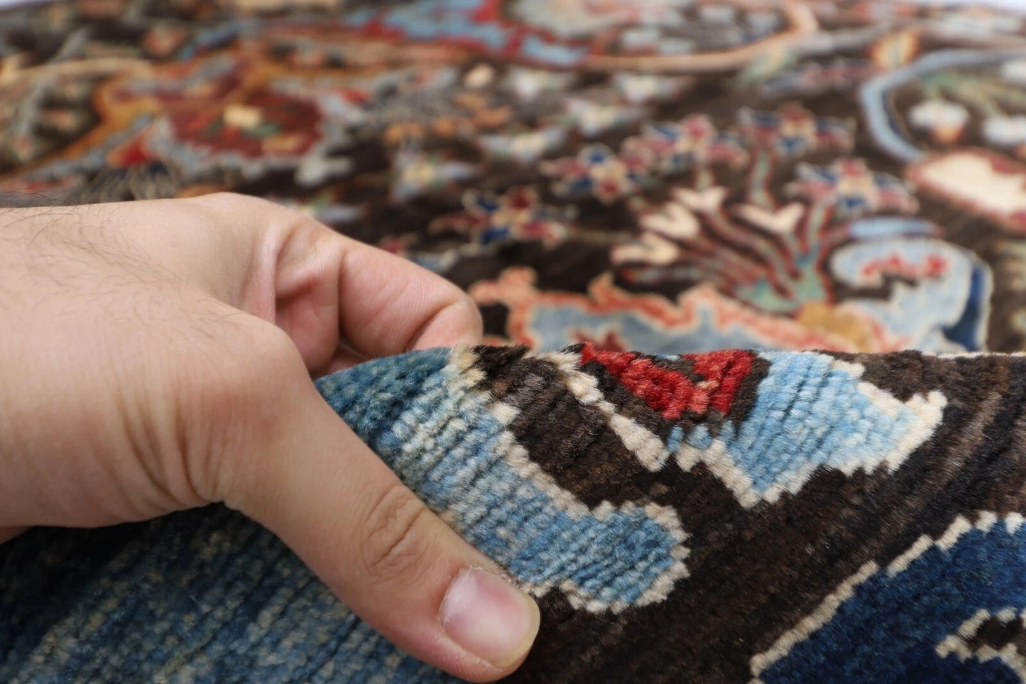180 x 275 cm | Bidjar Dark Brown Afghan Tribal Hand Knotted Veg Dye Wool carpet