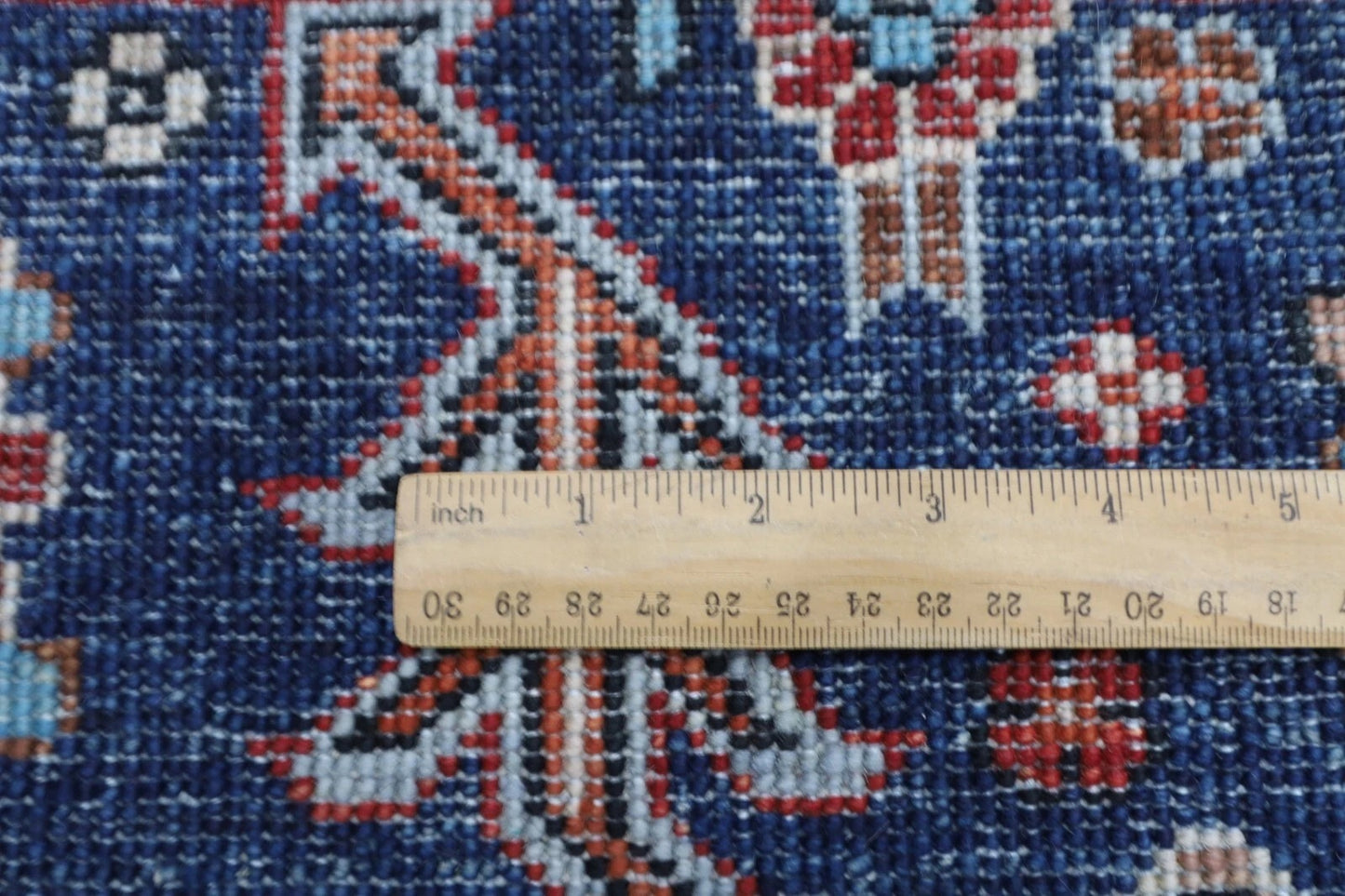 275 x 363 cm | Serapi Navy Afghan Tribal Hand Knotted Carpet