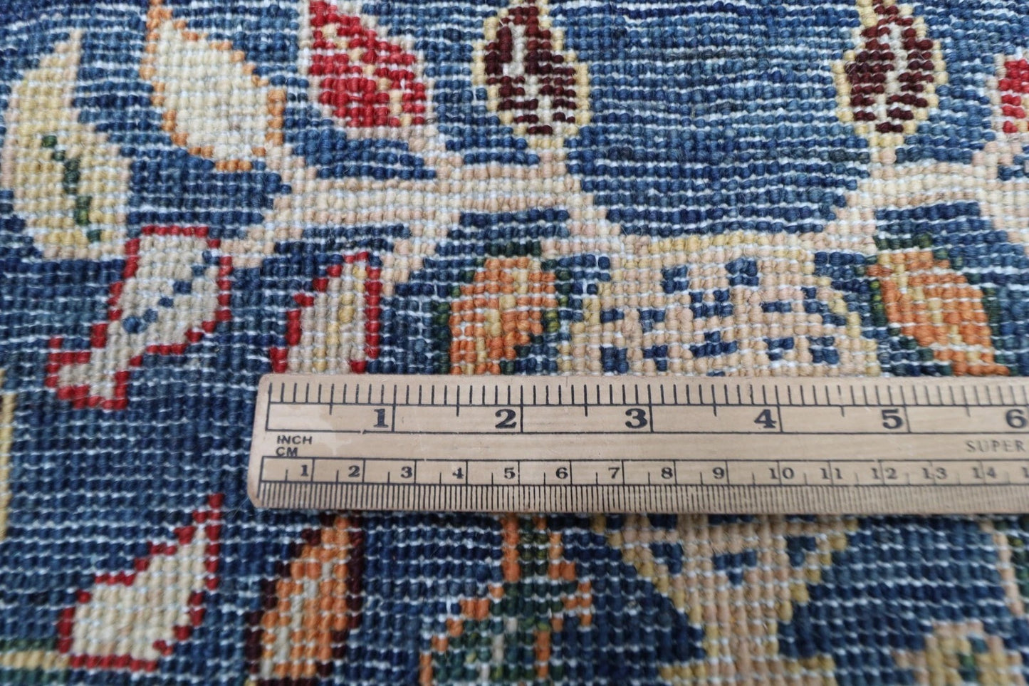 171 x 242 cm | Pomegranate Afghan Tribal Hand Knotted Veg Dye Wool Carpet