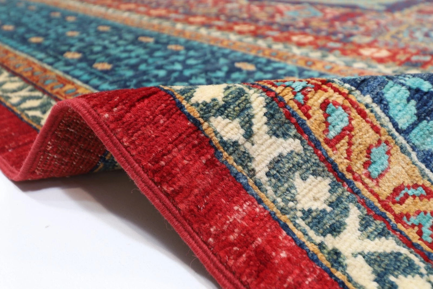 249 x 294 cm | Mamluk Afghan Tribal Hand Knotted Carpet