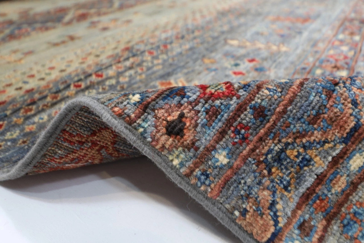 177 x 245 cm | Afghan Tribal Hand Knotted Veg Dye Wool Carpet