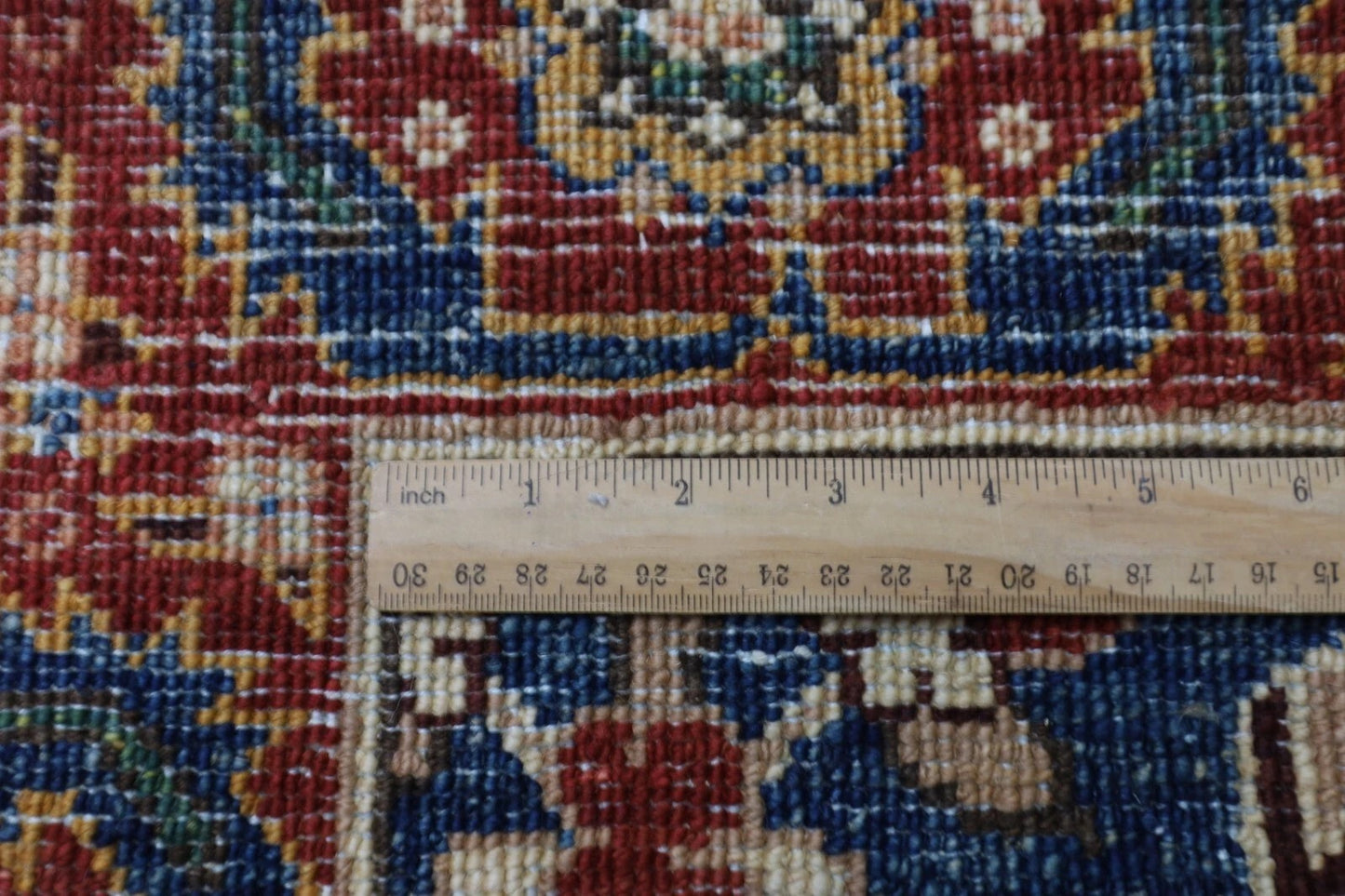 73 x 935 cm | Long Navy Blue Afghan Tribal Hand Knotted Wool Runner