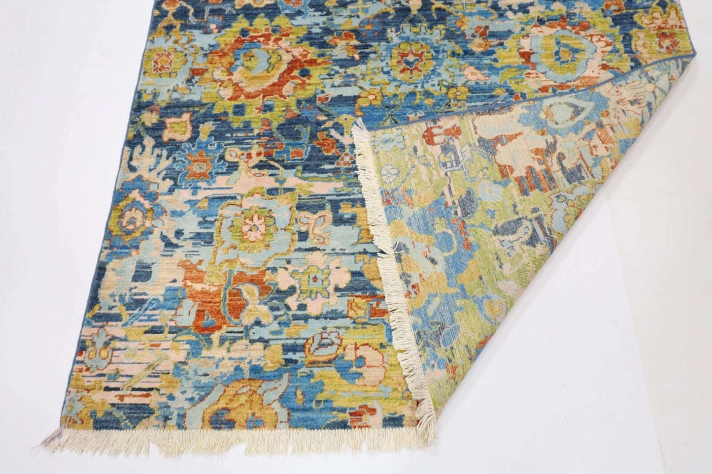 148 x 196 cm | Abstract Afghan Tribal Hand Knotted Veg Dye Wool Carpet