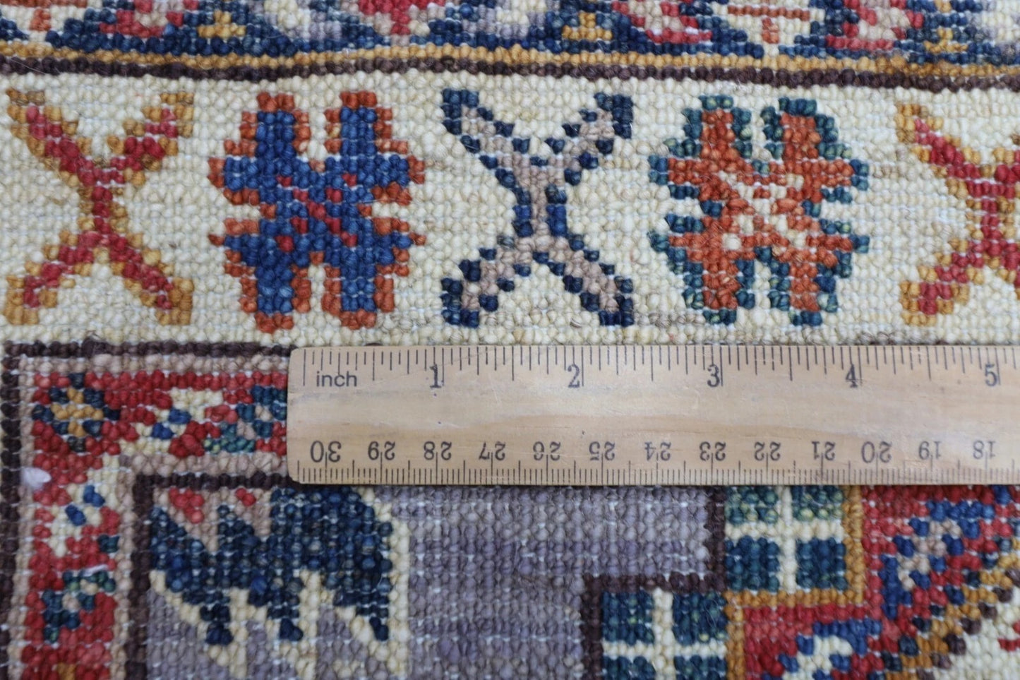 74 x 243 cm | Kazak Afghan Tribal Hand Knotted Wool Runner