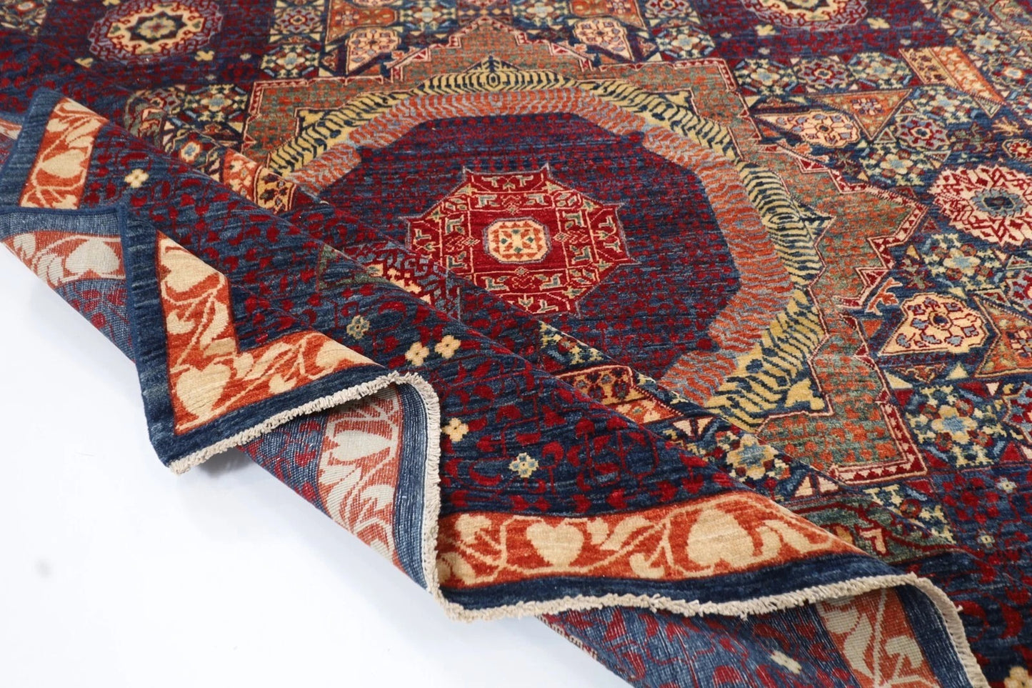 308 x 451 cm | Mamluk Afghan Tribal Hand Knotted Carpet