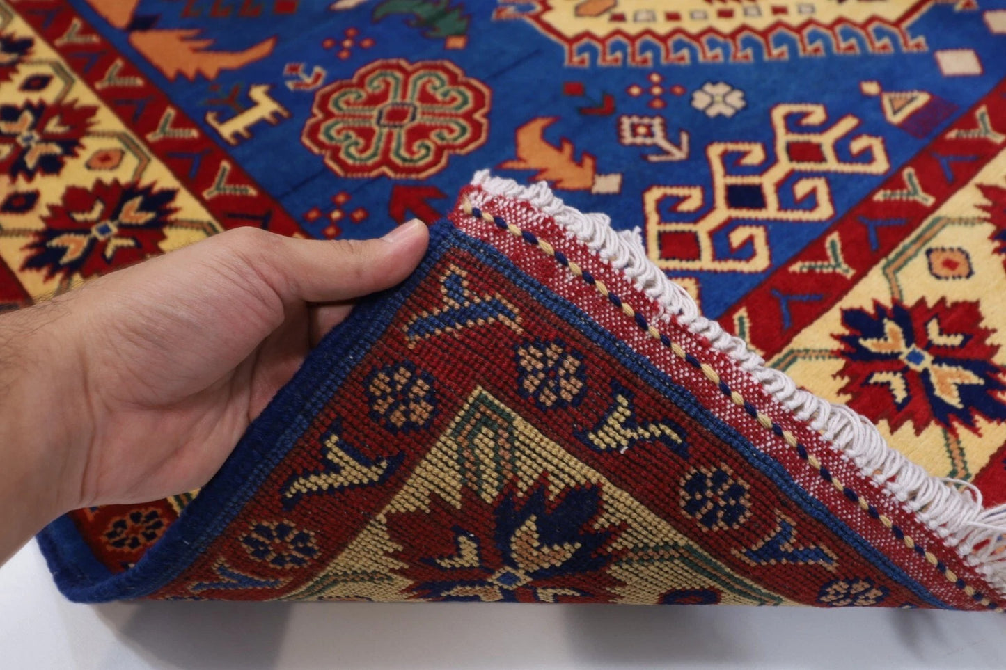 149 x 204 cm | Maranoce Afghan Tribal Hand Knotted Veg Dye Wool Carpet