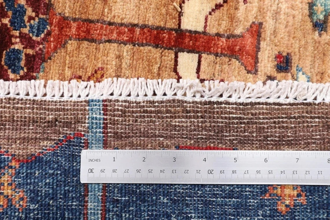 247 x 297 cm | Landscape Afghan Tribal Hand Knotted Carpet