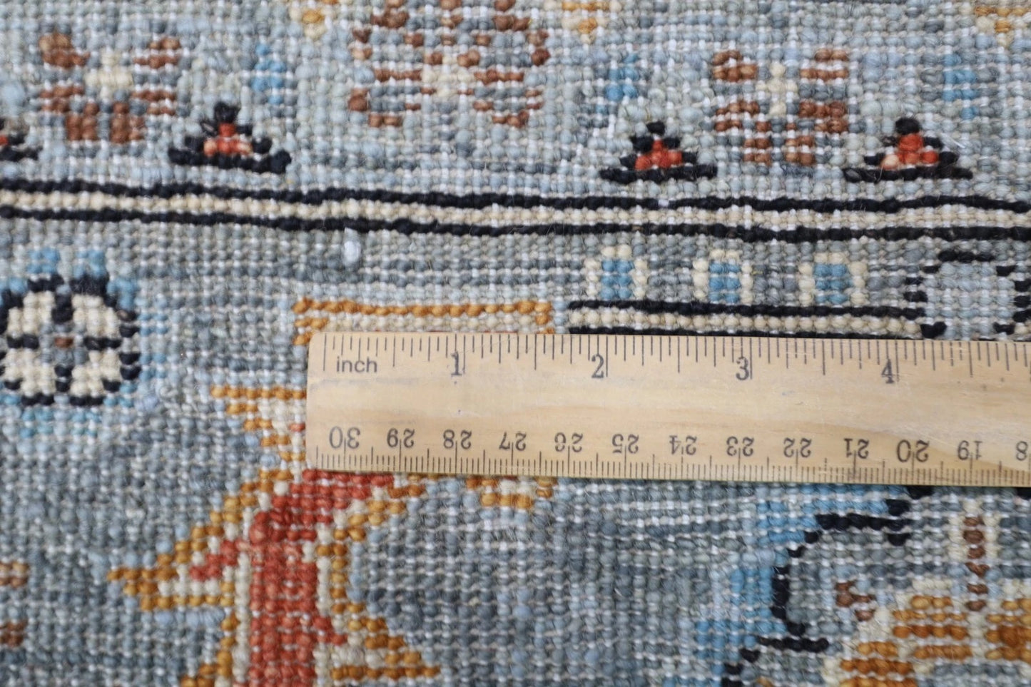 180 x 275 cm | Aryana Gray Afghan Tribal Hand Knotted Veg Dye Wool carpet