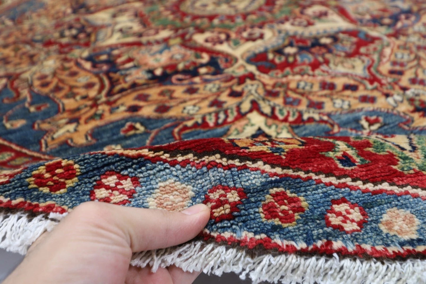 189 x 189 cm | Kazak Afghan Tribal Hand Knotted Wool Round Carpet