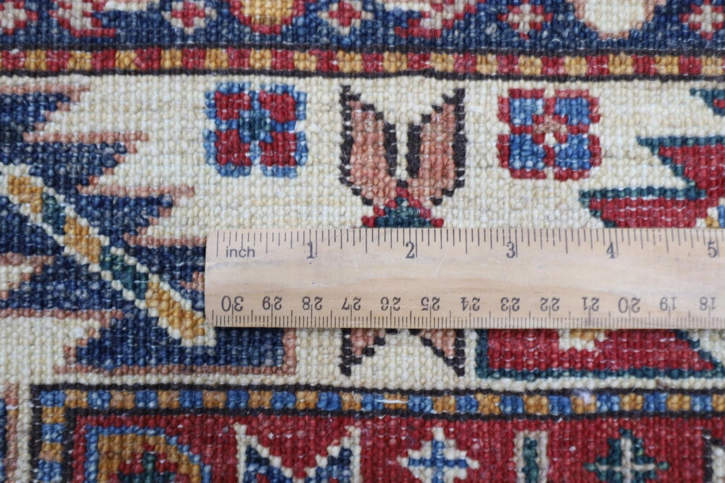 181 x 271 cm | Kazak Gray Afghan Tribal Hand Knotted Veg Dye Wool carpet