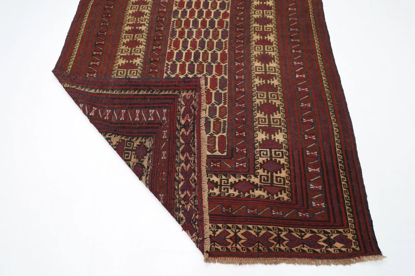 180 x 276 cm | Barjesta Flat Weaved Afghan Tribal Hand Knotted Wool Carpet kilim