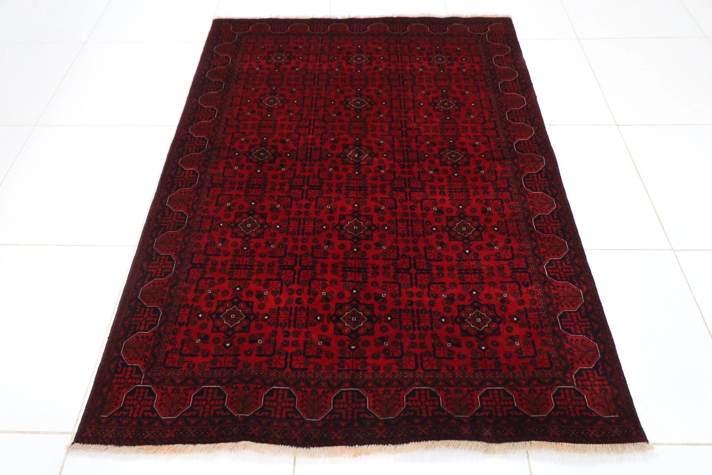 152 x 202 cm | Belgic Tribal Hand Knotted Wool Carpet