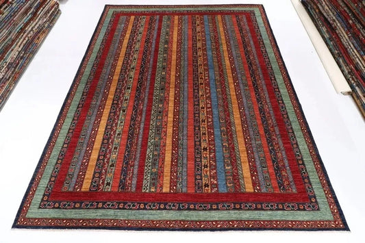 273 x 344 cm | Shawl Afghan Tribal Hand Knotted Carpet