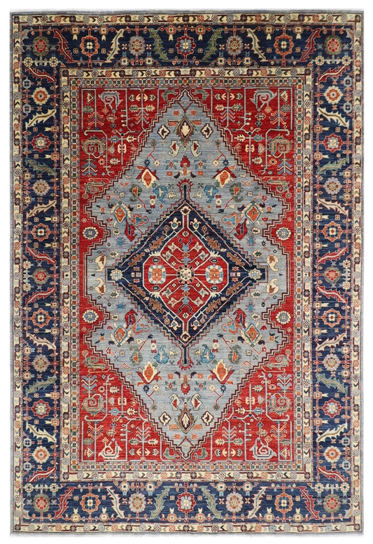 278 x 371 cm | Heriz Afghan Tribal Hand Knotted Carpet