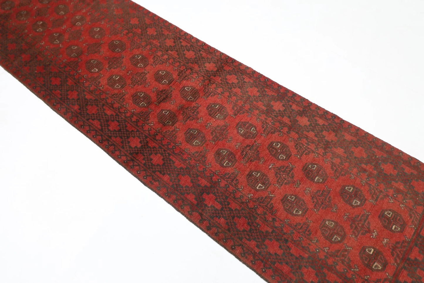 75 x 280 cm | Bokhara Afghan Tribal Hand Knotted Wool Runner