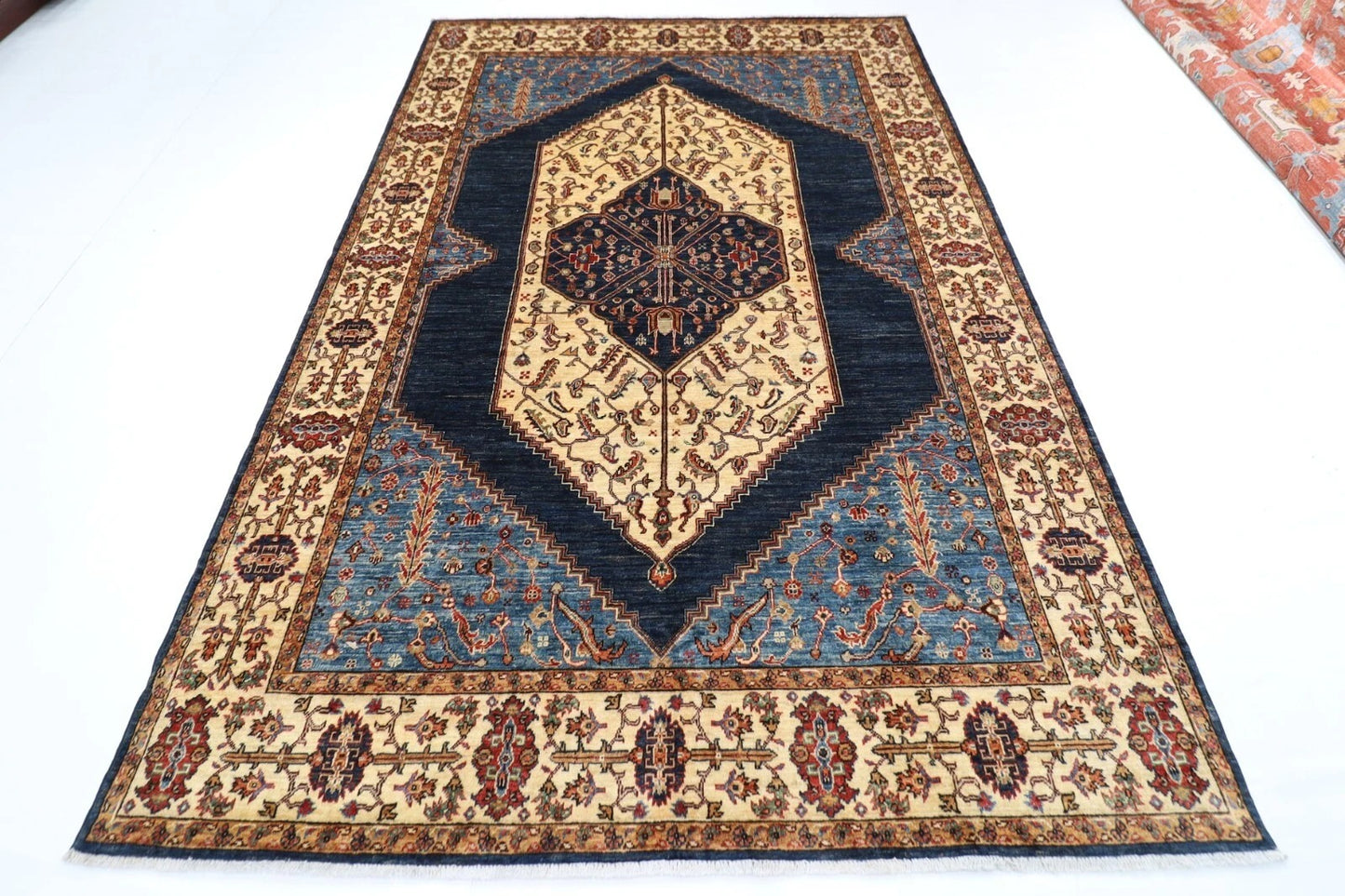 204 x 307 cm | Serapi Afghan Tribal Hand Knotted Carpet