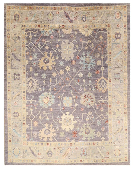 247 x 297 cm | Oushak Afghan Tribal Hand Knotted Carpet