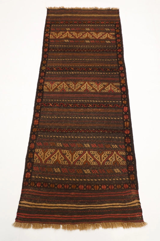 68 x 172 cm | Kilim Afghan Tribal Hand Knotted Wool Runner