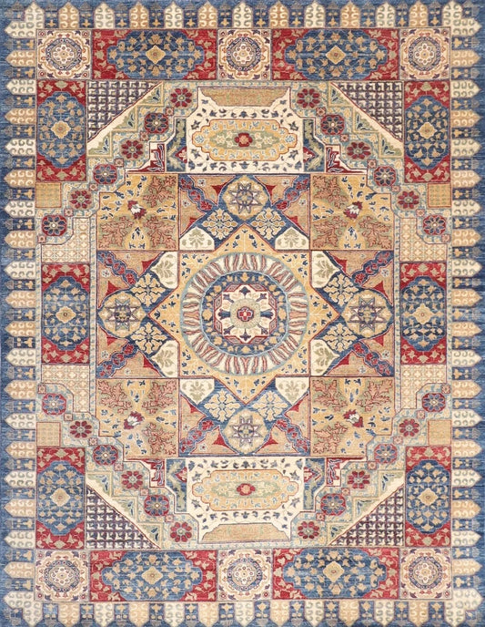 248 x 294 cm | Mamluk Afghan Tribal Hand Knotted Carpet
