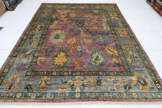 253 x 303 cm | Oushak Afghan Tribal Hand Knotted Carpet