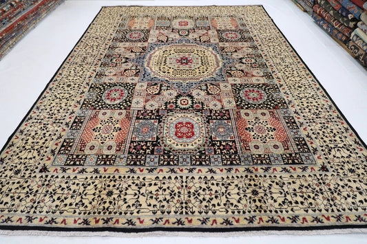 276 x 371 cm | Mamluk Afghan Hand Knotted Carpet