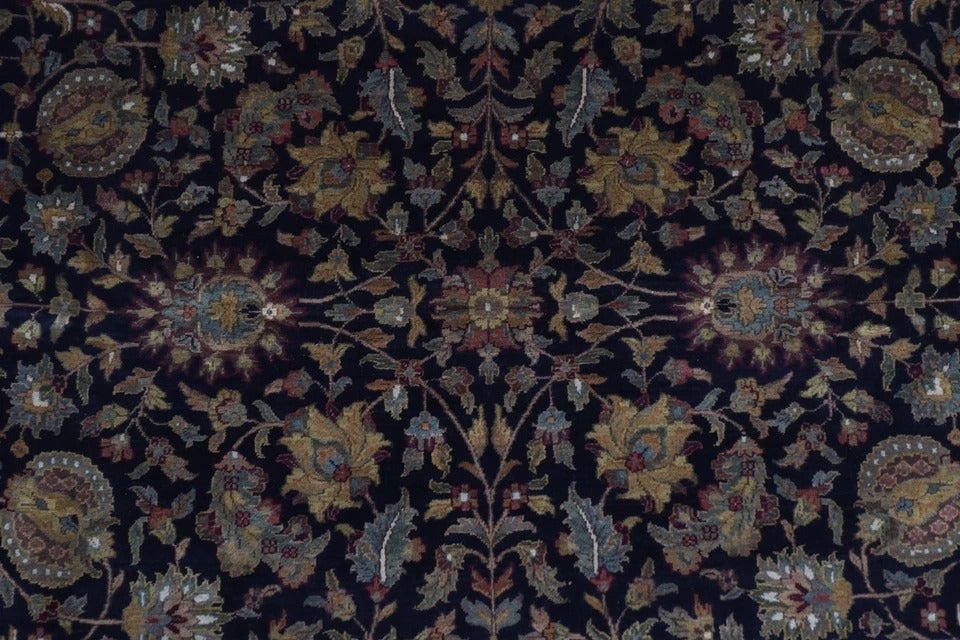 308 x 317 cm | Floral Afghan Tribal Hand Knotted Wool Square Carpet
