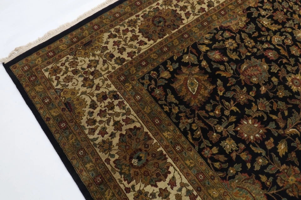 308 x 317 cm | Floral Afghan Tribal Hand Knotted Wool Square Carpet
