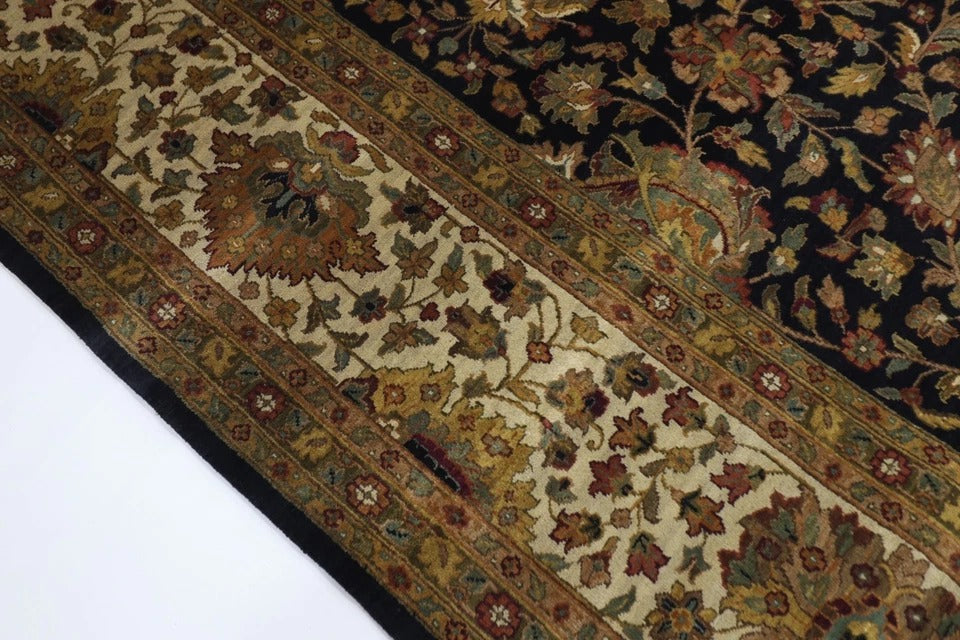 308 x 317 cm | Floral Afghan Tribal Hand Knotted Wool Square Carpet