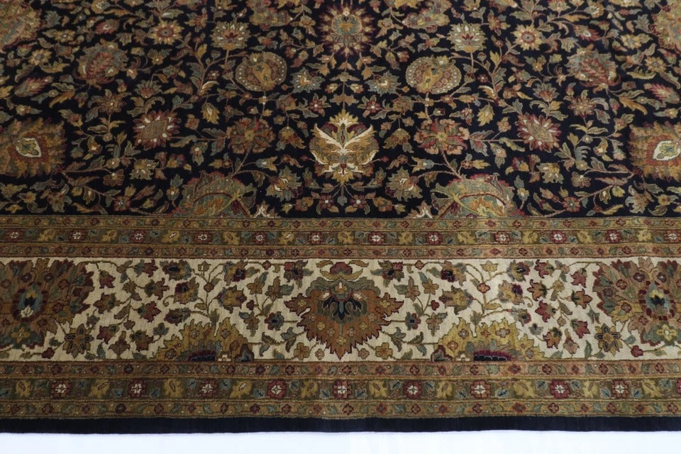 308 x 317 cm | Floral Afghan Tribal Hand Knotted Wool Square Carpet