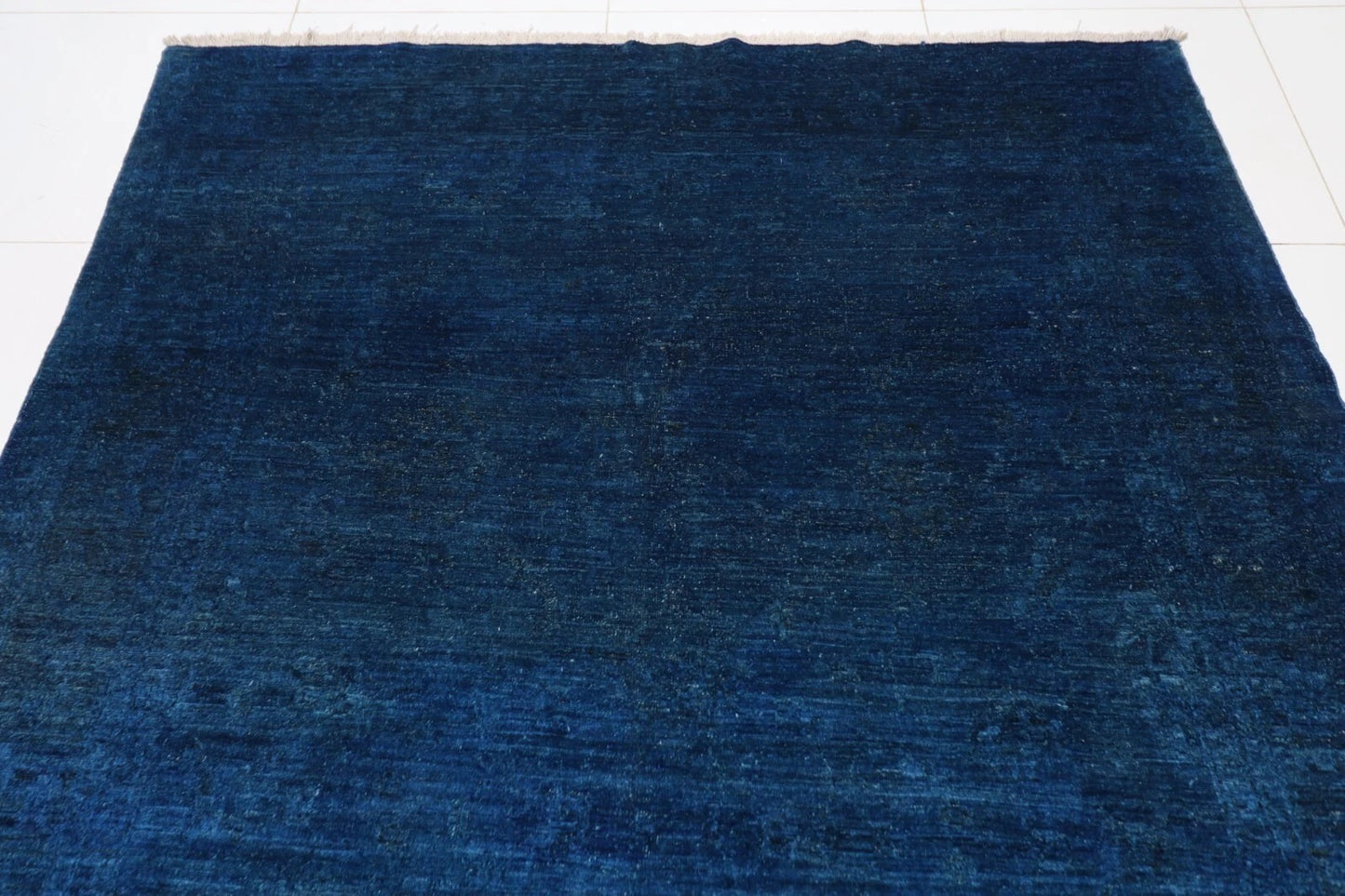 190 x 275 cm | Gabbeh Blue Afghan Tribal Hand Knotted Veg Dye Wool Carpet