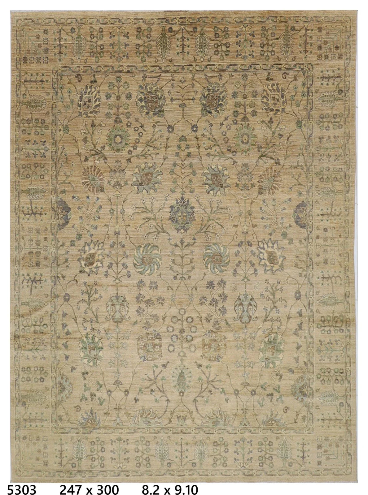 250 x 300 cm | 8 x 10 ft - ART WOOL CARPET