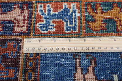 103 x 152 cm | Tribal Animal Area Rug Afghan Hand Knotted veg Dye Wool carpet - ART WOOL CARPET