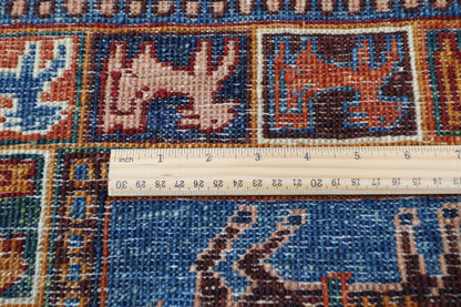 103 x 152 cm | Tribal Animal Area Rug Afghan Hand Knotted veg Dye Wool carpet - ART WOOL CARPET