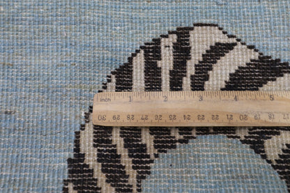 103 x 154 cm | Tiger Blue Oriental Area Rug Afghan Hand Knotted Veg Dye Wool carpet - ART WOOL CARPET