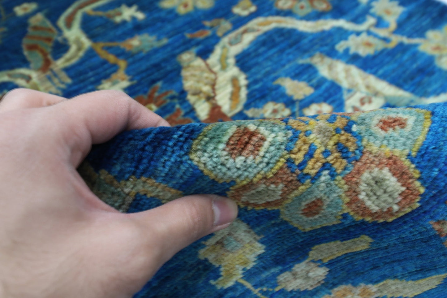 104 x 150 cm | Oriental Animal Area Rug Afghan Hand Knotted Veg Dye Wool carpet - ART WOOL CARPET