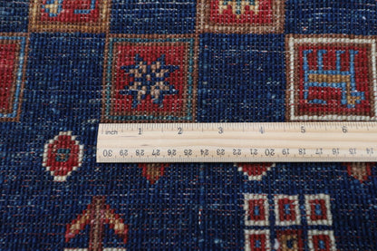 121 x 188 cm | Gabbeh Area Rug Afghan Hand Knotted veg Dye Wool carpet - ART WOOL CARPET