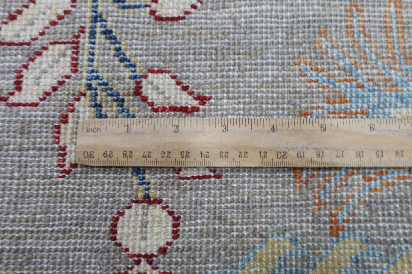 150 x 201 cm | Oriental Birds Gray Area Rug Afghan Hand Knotted Veg Dye Wool carpet - ART WOOL CARPET