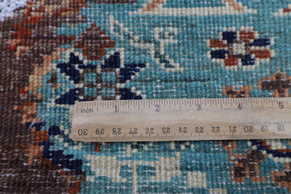 152 x 151 cm | Oriental Abstract Mamluk Rug Afghan Hand Knotted Veg Dye Wool carpet - ART WOOL CARPET