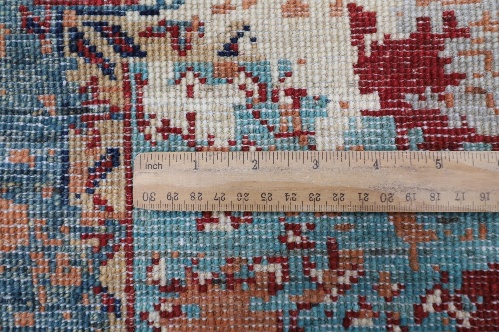 177 x 241 cm | Mamluk Area Rug Afghan Hand Knotted veg Dye Wool carpet - ART WOOL CARPET