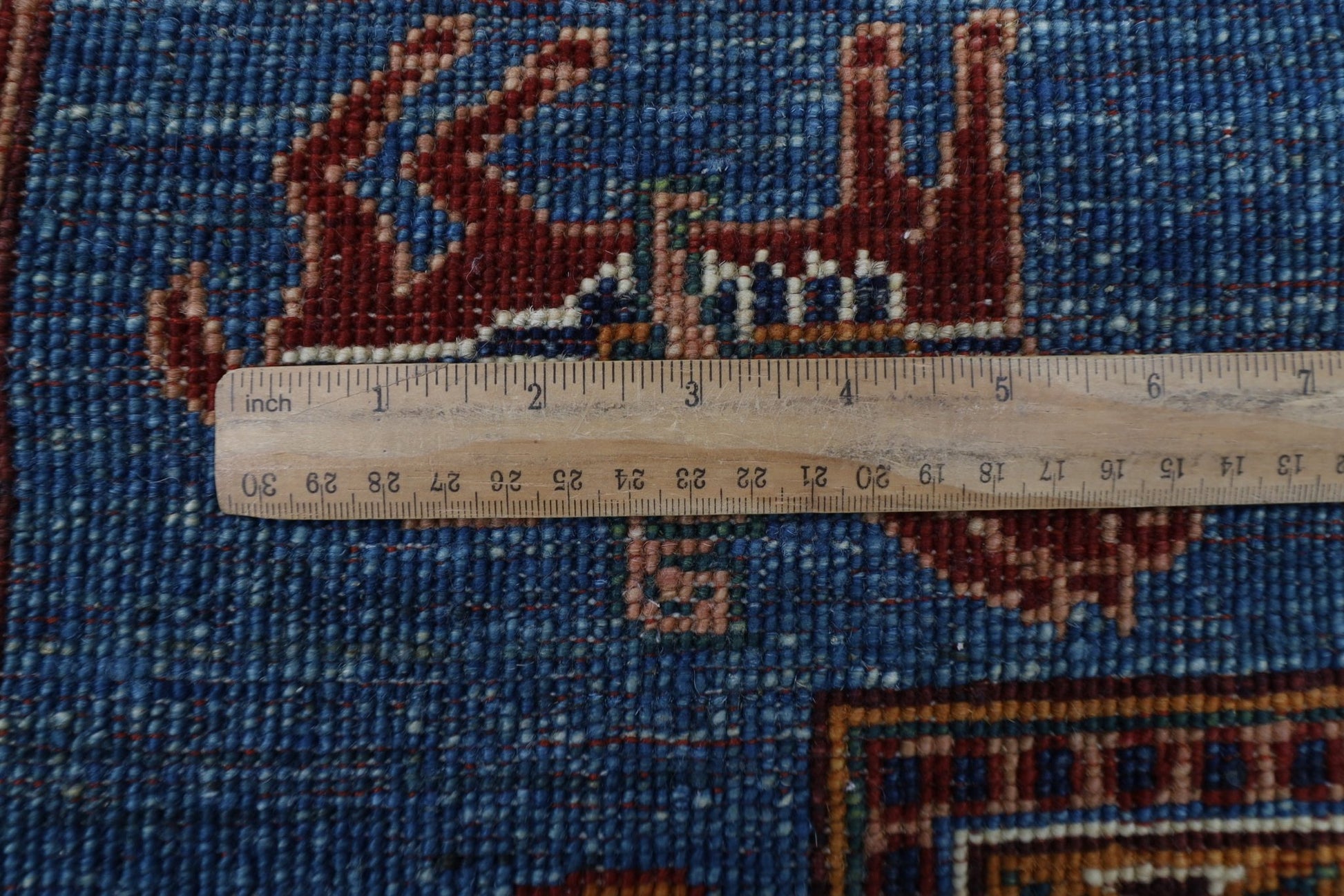 177 x 248 cm | Tribal Area Rug Afghan Hand Knotted veg Dye Wool carpet - ART WOOL CARPET