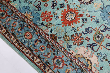 182 x 266 cm | Beige Area Rug Afghan Hand Knotted veg Dye Wool carpet - ART WOOL CARPET