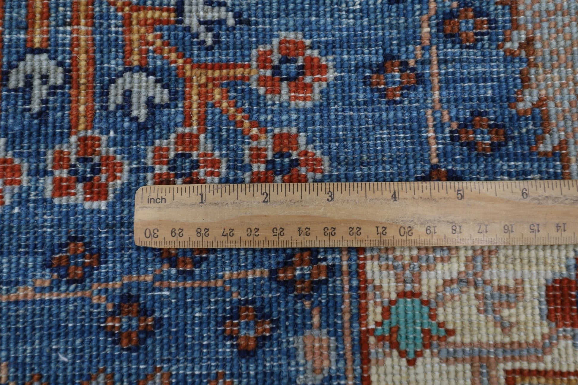 200 x 296 cm | Tribal Gray Area Rug Afghan Hand Knotted veg Dye Wool carpet - ART WOOL CARPET
