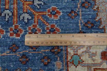 200 x 296 cm | Tribal Gray Area Rug Afghan Hand Knotted veg Dye Wool carpet - ART WOOL CARPET