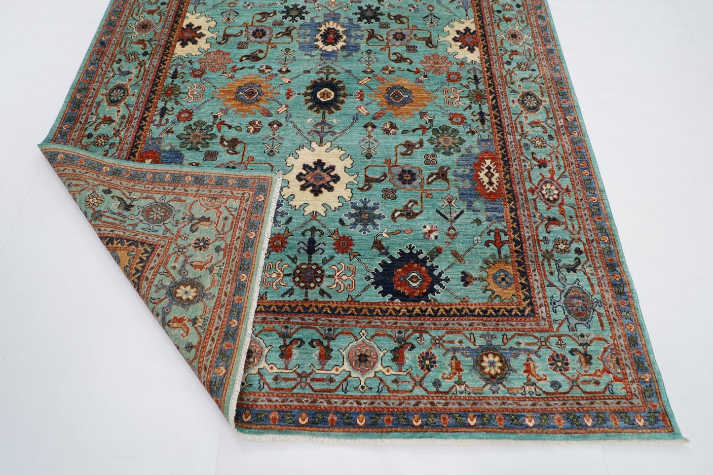 200 x 303 cm | Bidjar Area Rug Afghan Hand Knotted veg Dye Wool carpet - ART WOOL CARPET