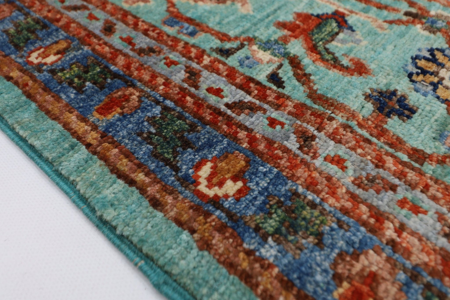 200 x 303 cm | Bidjar Area Rug Afghan Hand Knotted veg Dye Wool carpet - ART WOOL CARPET