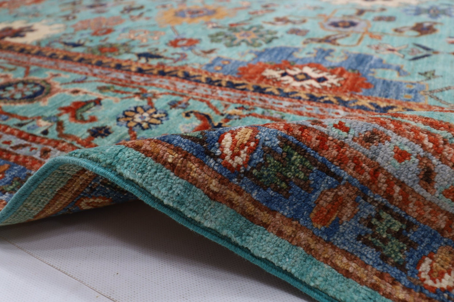200 x 303 cm | Bidjar Area Rug Afghan Hand Knotted veg Dye Wool carpet - ART WOOL CARPET