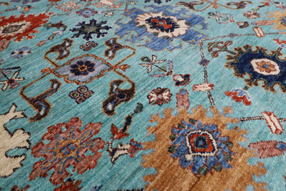 200 x 303 cm | Bidjar Area Rug Afghan Hand Knotted veg Dye Wool carpet - ART WOOL CARPET
