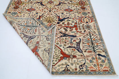 201 x 298 cm | Bidjar Beige Area Rug Afghan Hand Knotted veg Dye Wool carpet - ART WOOL CARPET